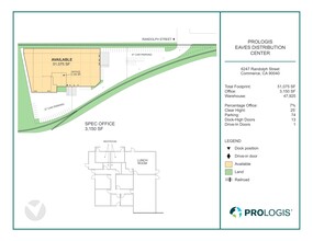 6247 Randolph St, Commerce, CA for lease Site Plan- Image 2 of 2