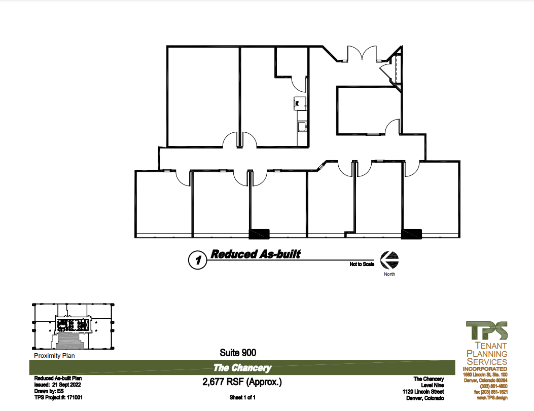 1120 Lincoln St, Denver, CO for lease Floor Plan- Image 1 of 1