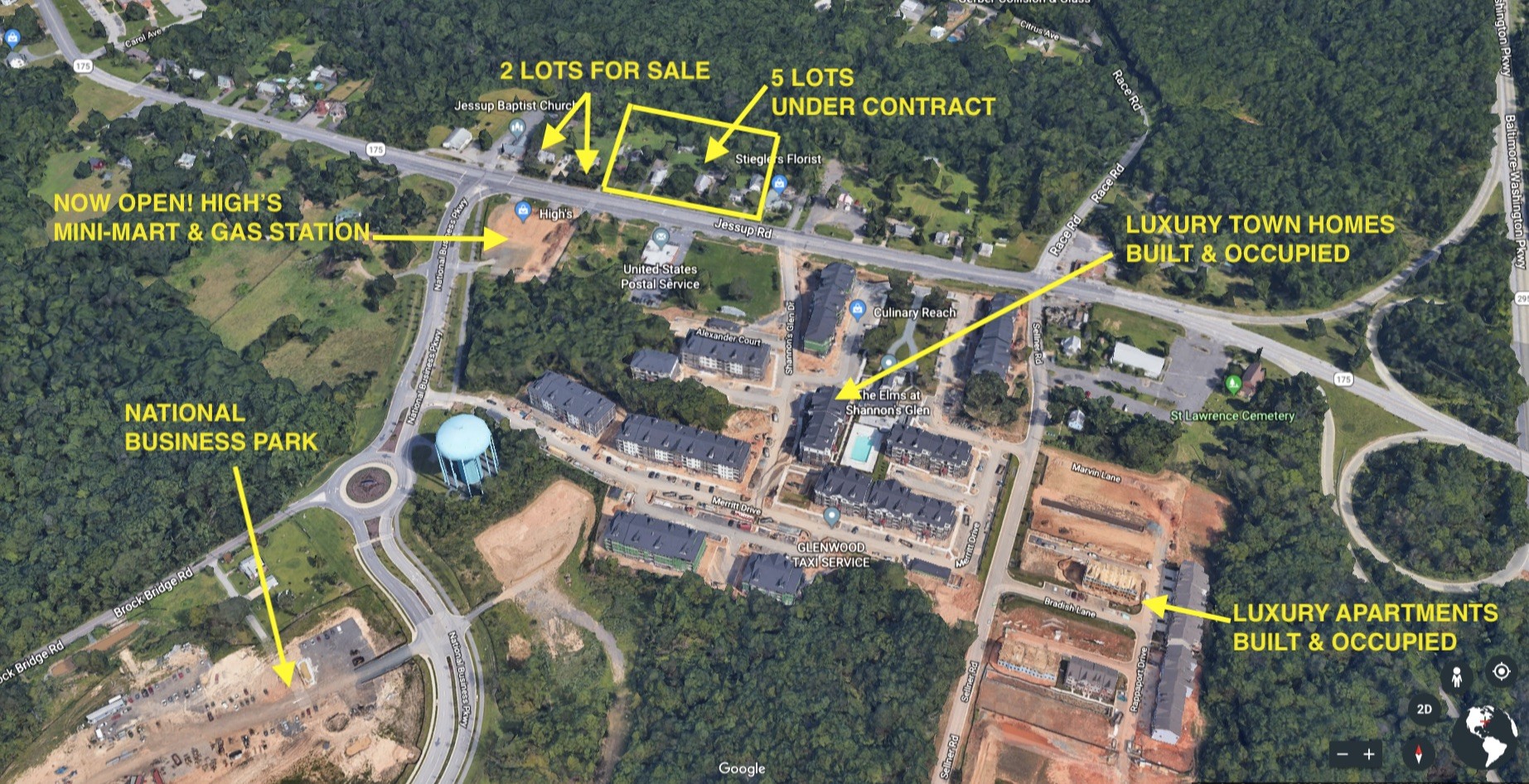 Two parcels of land on Jessup Rd portfolio of 2 properties for sale on LoopNet.com Building Photo- Image 1 of 4