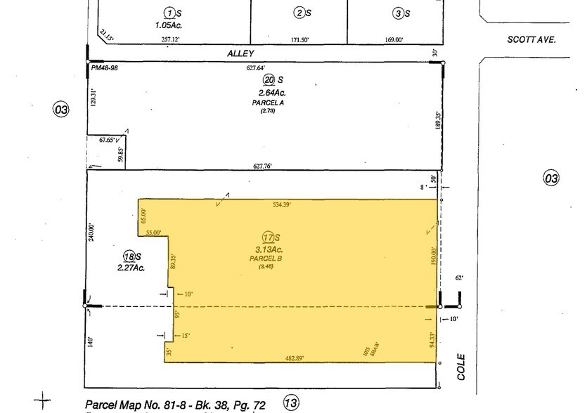 1075 Shaw Ave, Clovis, CA for sale - Plat Map - Image 1 of 1