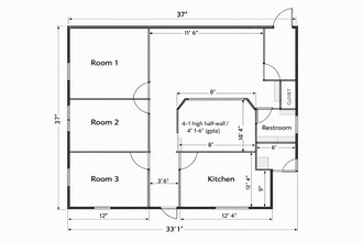 1937 Wright Blvd, Schaumburg, IL for lease Floor Plan- Image 1 of 12
