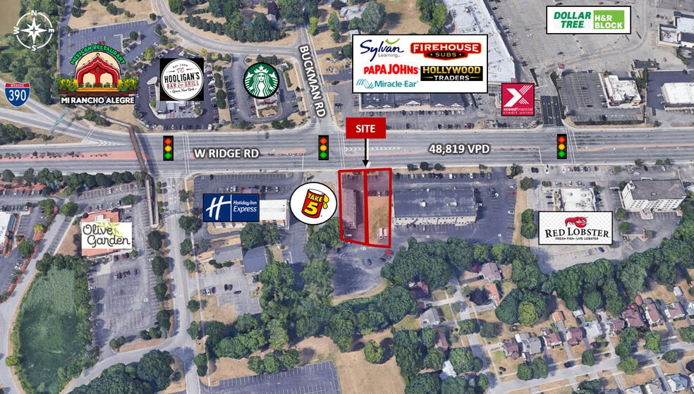 1597 W Ridge Rd, Rochester, NY for sale - Aerial - Image 1 of 6