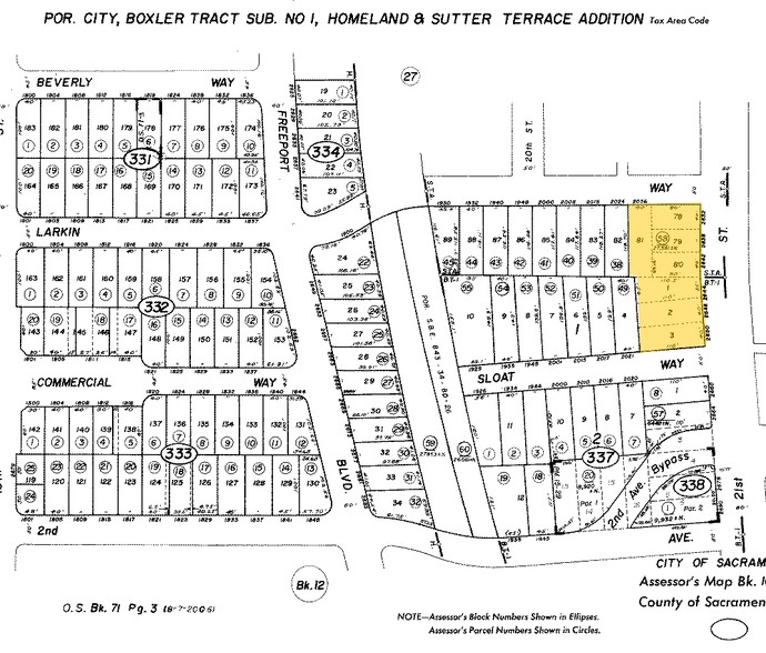 2650 21st St, Sacramento, CA for lease - Plat Map - Image 2 of 58