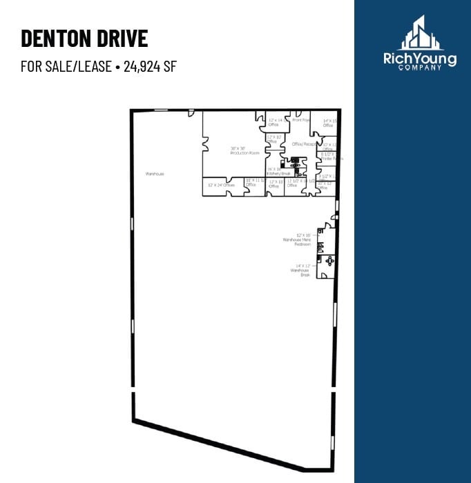 13840 Denton Dr, Farmers Branch, TX for sale Floor Plan- Image 1 of 1