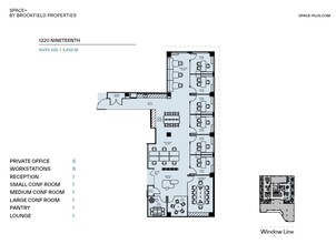 1220 19th St NW, Washington, DC for lease Floor Plan- Image 1 of 2