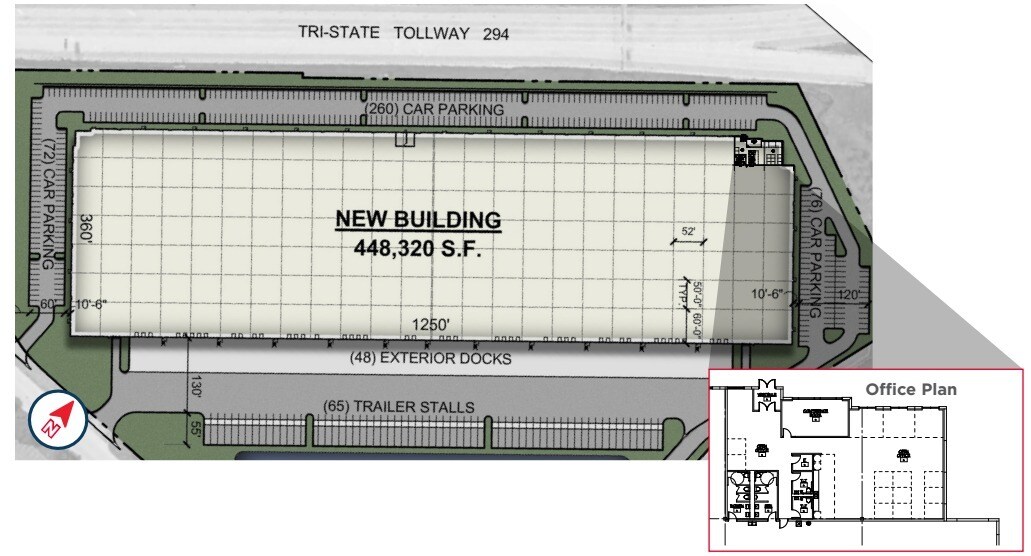 4000 Commercial Ave, Northbrook, IL for lease Floor Plan- Image 1 of 1