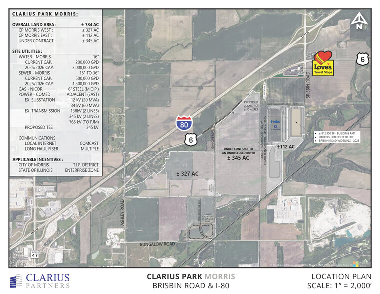 I-80 & Brisbin Rd, Morris, IL for lease - Site Plan - Image 1 of 1