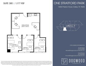 18383 Preston Rd, Dallas, TX for lease Floor Plan- Image 1 of 4