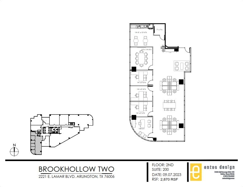 2301 E Lamar Blvd, Arlington, TX for lease Floor Plan- Image 1 of 6