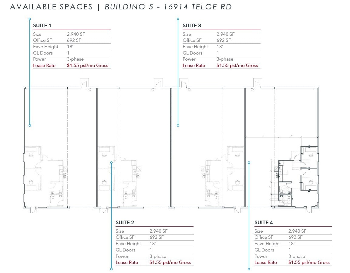 16906 Telge Rd, Cypress, TX for lease Floor Plan- Image 1 of 1