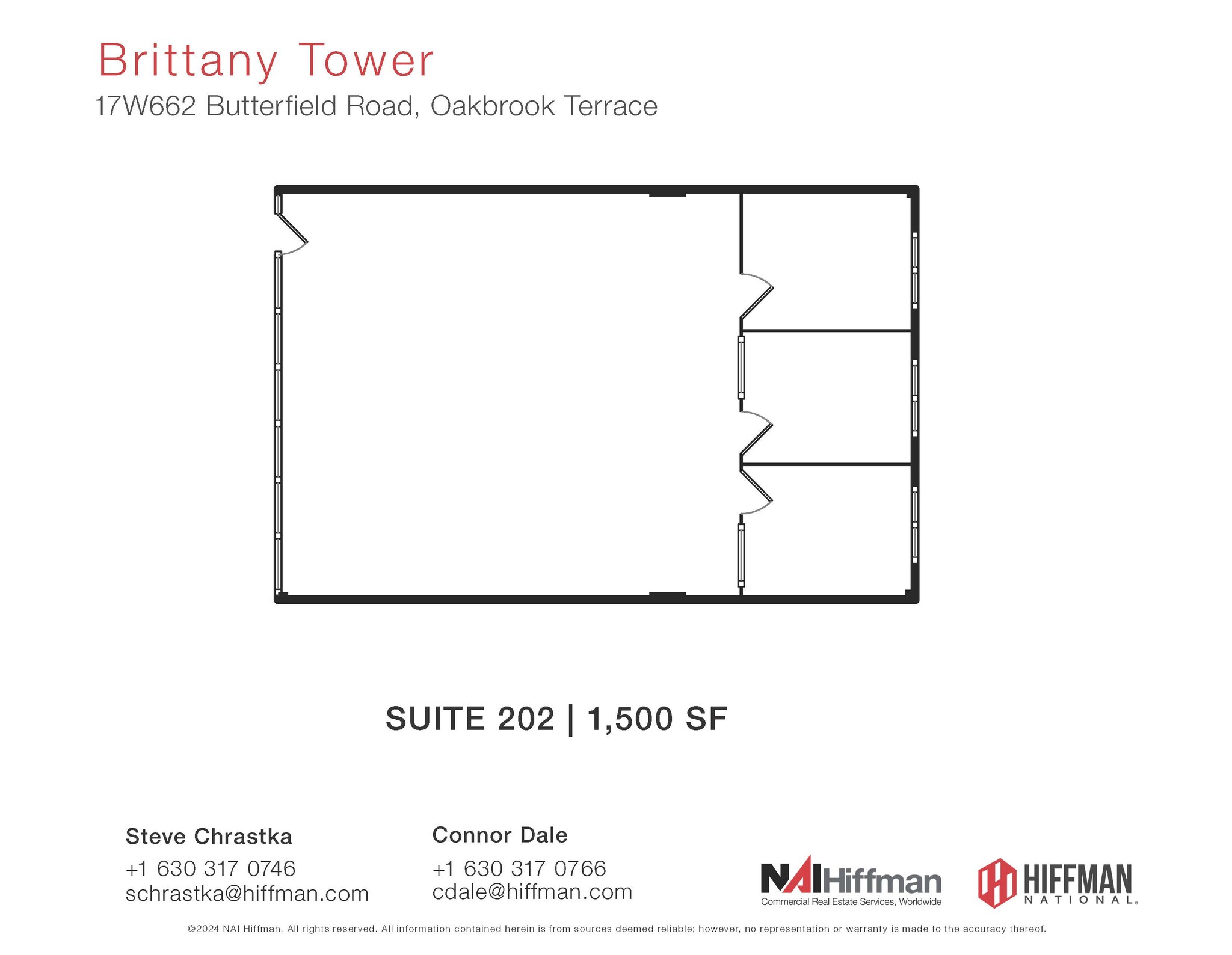 17W662 Butterfield Rd, Oakbrook Terrace, IL for lease Floor Plan- Image 1 of 1