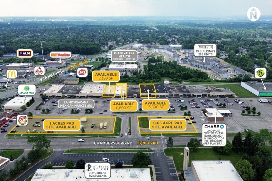 6070-6254 Chambersburg Rd, Huber Heights, OH for lease - Building Photo - Image 2 of 5