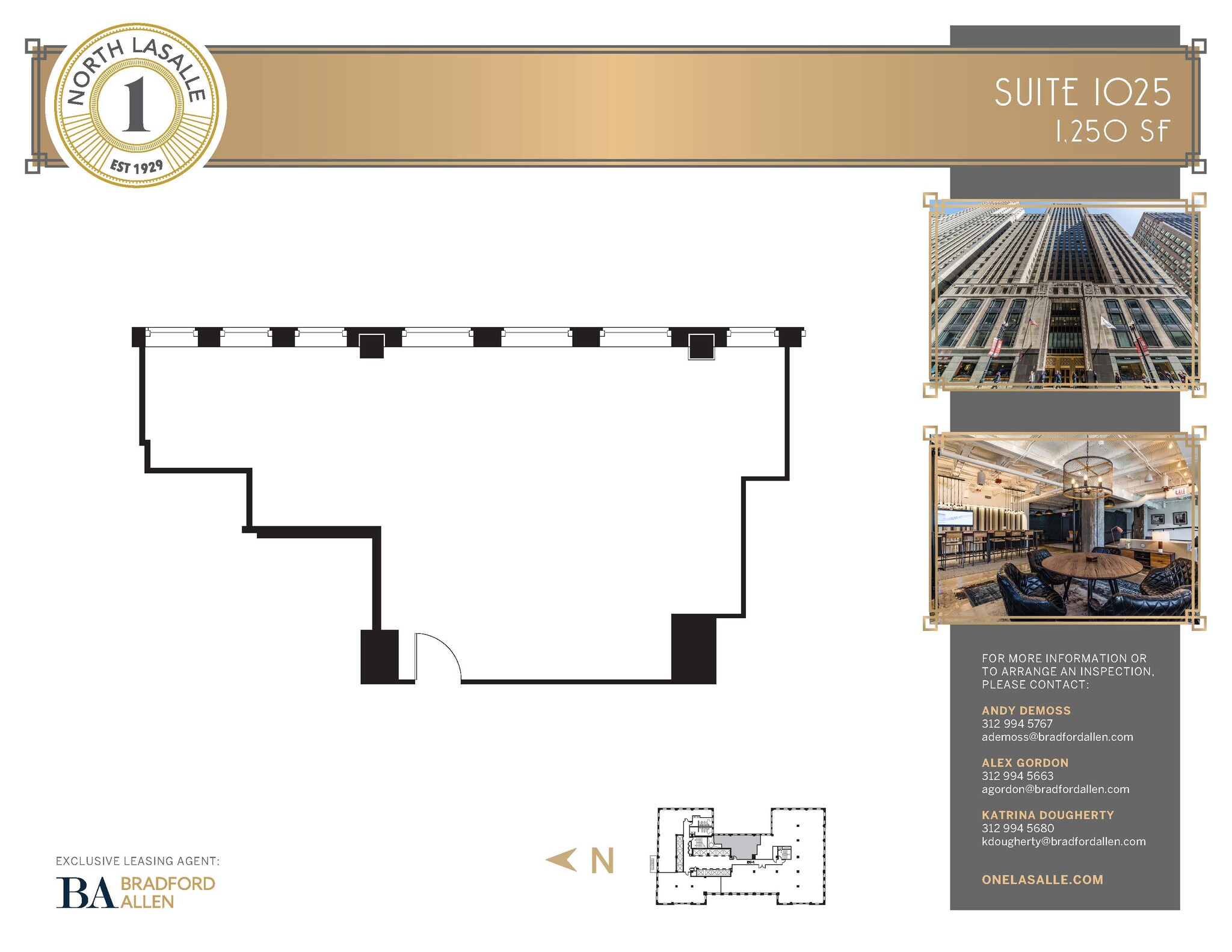 1 N La Salle St, Chicago, IL for lease Floor Plan- Image 1 of 2