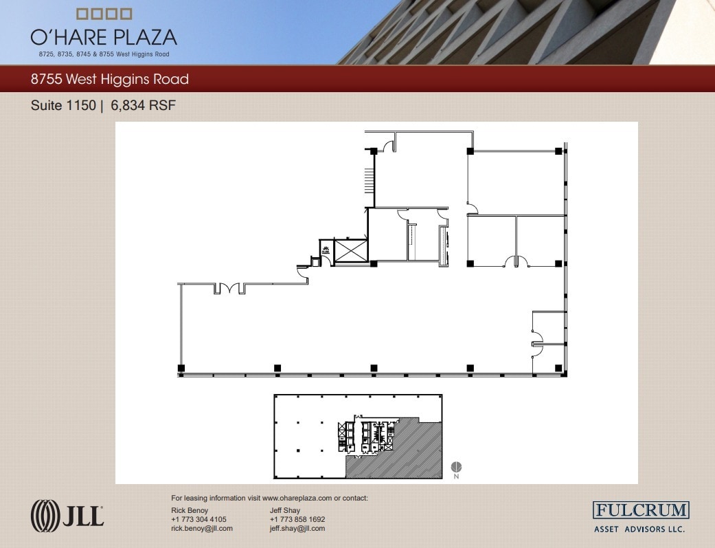 8725 W Higgins Rd, Chicago, IL for lease Floor Plan- Image 1 of 1