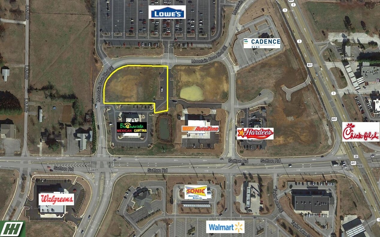 Mountain Cove Boulevard, Hampton Cove, AL for sale Aerial- Image 1 of 1