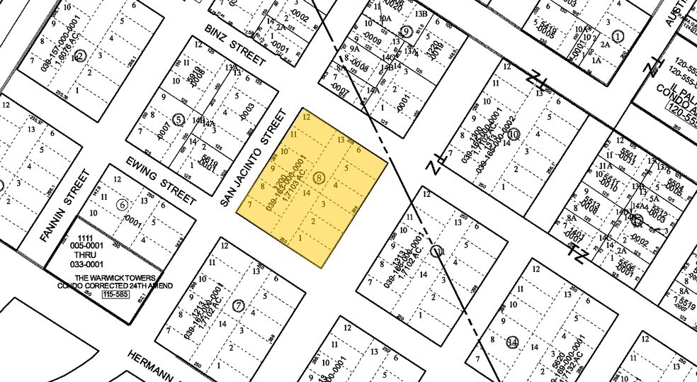 1200 Binz St, Houston, TX for lease - Plat Map - Image 3 of 9