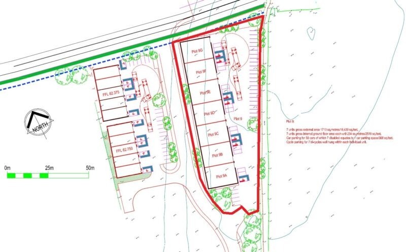 Honiton Rd, Cullompton for sale - Site Plan - Image 2 of 3