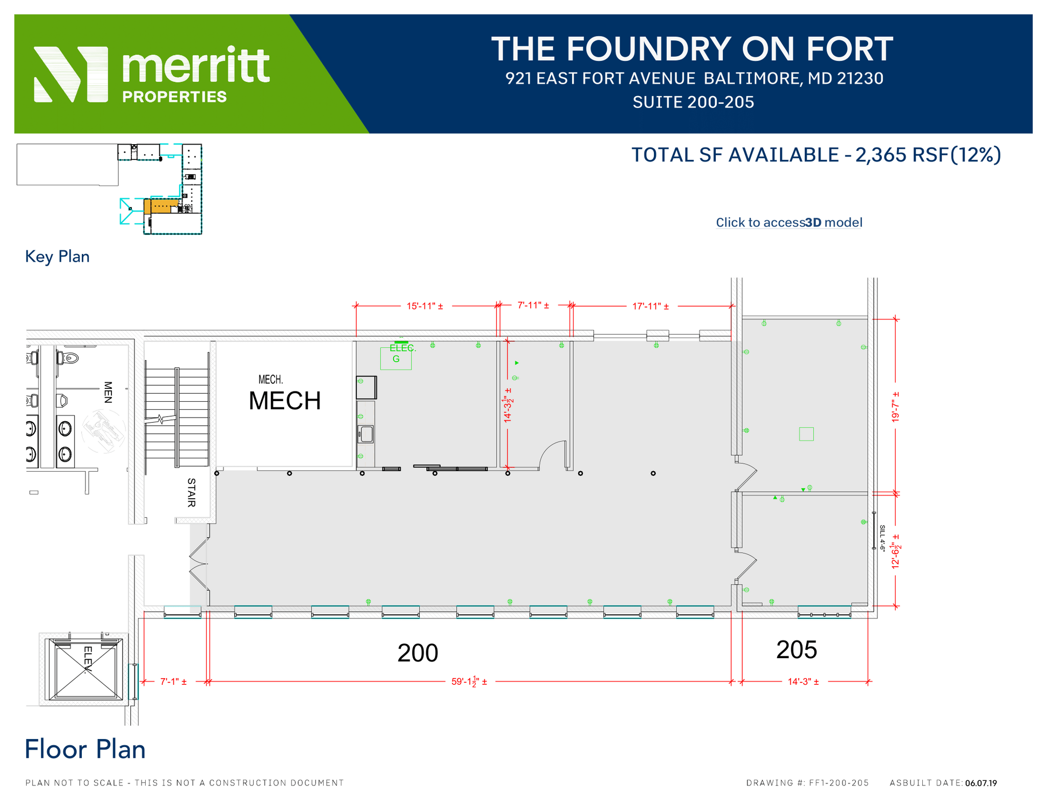 921 E Fort Ave, Baltimore, MD for lease Floor Plan- Image 1 of 1