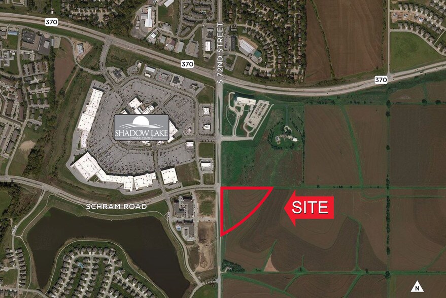 72nd and Schram Rd, Papillion, NE for sale - Aerial - Image 1 of 1