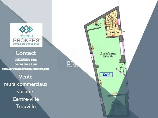 Retail in Trouville-sur-Mer for sale Floor Plan- Image 1 of 2