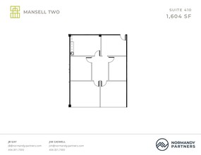 3650 Mansell Rd, Alpharetta, GA for lease Floor Plan- Image 1 of 2