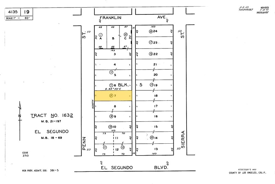 122 Penn St, El Segundo, CA for lease - Plat Map - Image 2 of 19