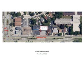 5726-5732 W Oklahoma Ave, Milwaukee, WI - AERIAL  map view