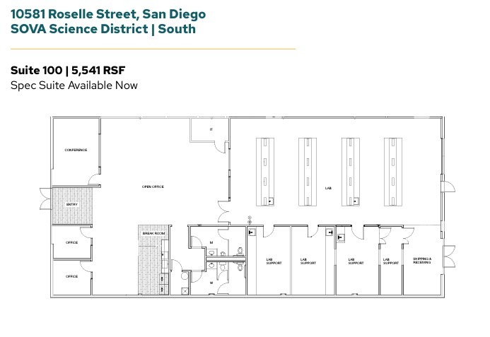 11555 Sorrento Valley Rd, San Diego, CA for lease Floor Plan- Image 1 of 1