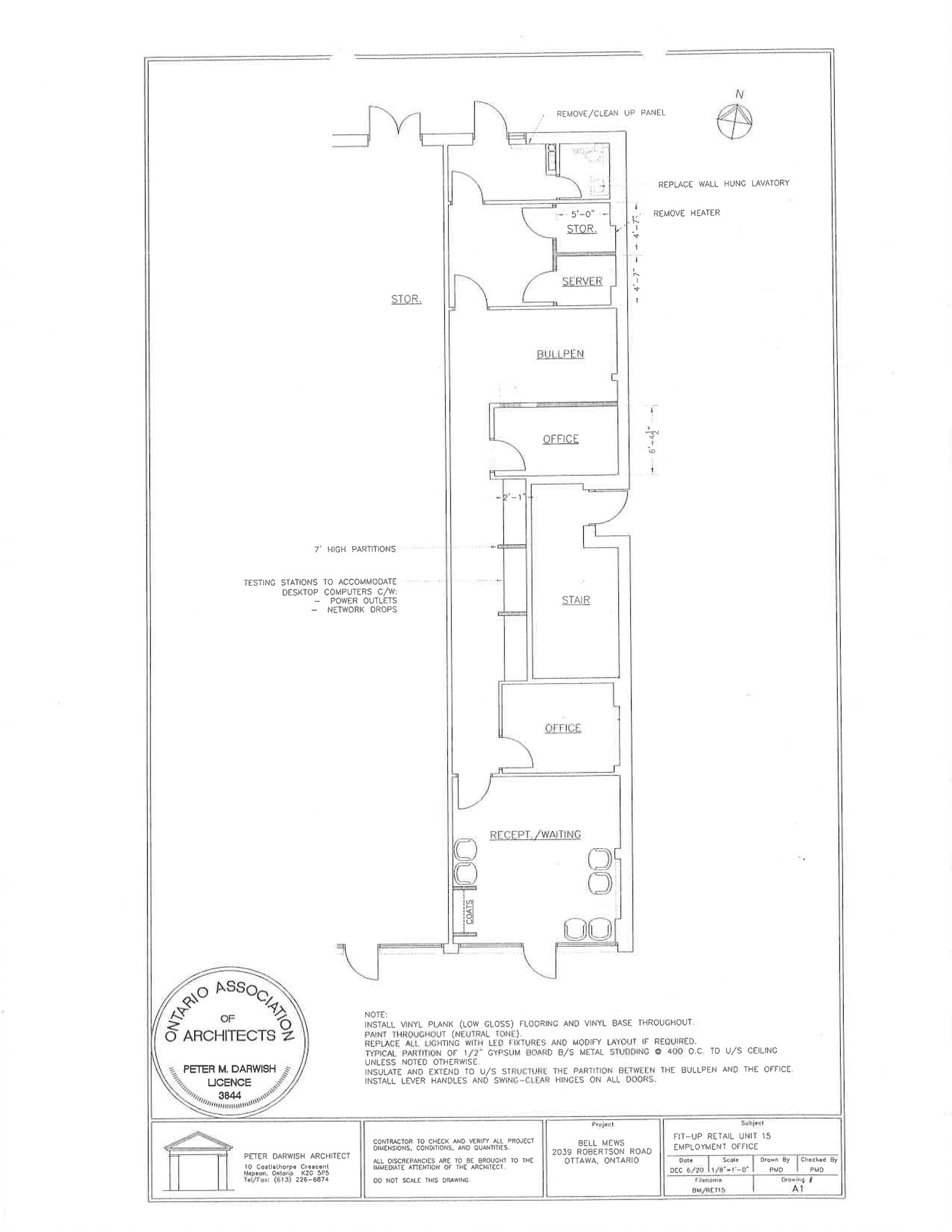 2039 Robertson Rd, Ottawa, ON for lease Floor Plan- Image 1 of 6