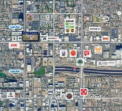 1407 N 2nd St, Phoenix, AZ - aerial  map view