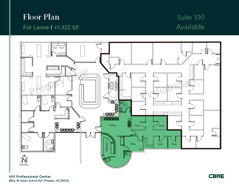 6524 W Indian School Rd, Phoenix, AZ for lease Floor Plan- Image 1 of 1