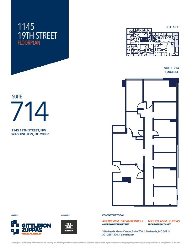 1145 19th St NW, Washington, DC for lease Floor Plan- Image 1 of 1