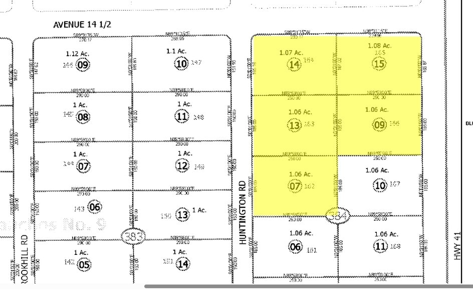 Huntington Ave, Madera, CA for lease - Plat Map - Image 2 of 2