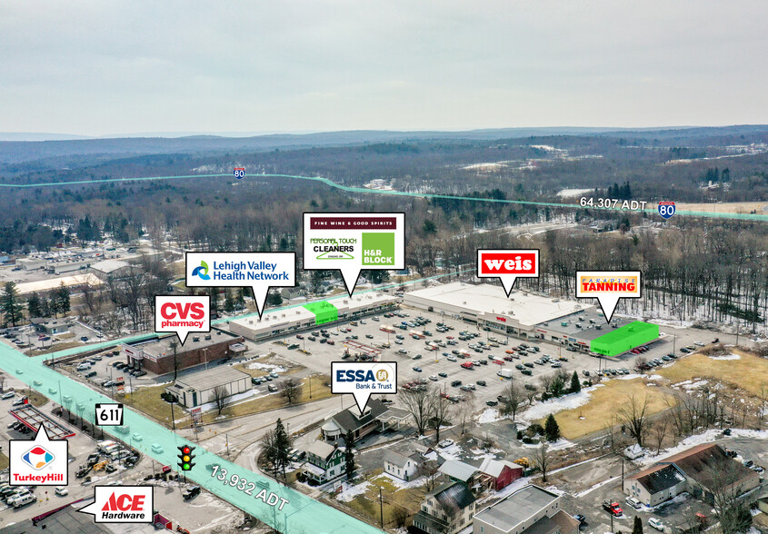 Route 611 & Old Mill Road, Tannersville, PA for lease - Aerial - Image 1 of 18