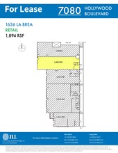 7080 Hollywood Blvd, Los Angeles, CA for lease Site Plan- Image 1 of 1