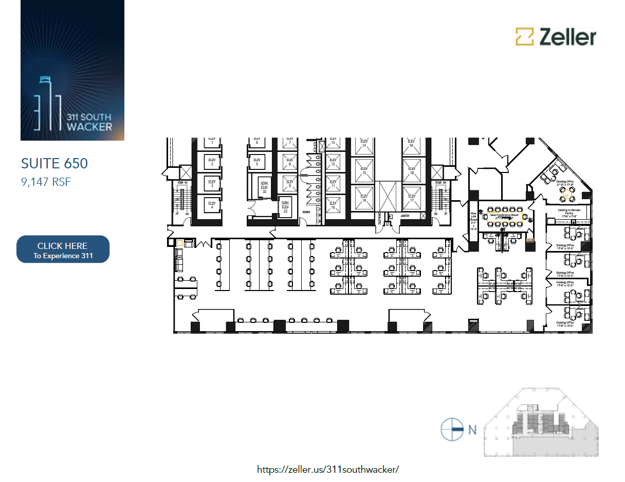 311 S Wacker Dr, Chicago, IL for lease Floor Plan- Image 1 of 1