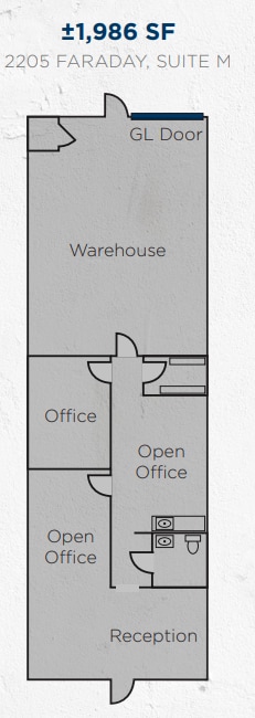 2237 Faraday Ave, Carlsbad, CA for lease Floor Plan- Image 1 of 1