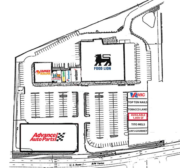 17495 US Route 1, Ruther Glen, VA for lease - Site Plan - Image 2 of 3