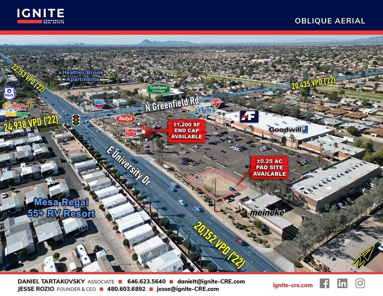 University Dr, Mesa, AZ for lease - Aerial - Image 2 of 4