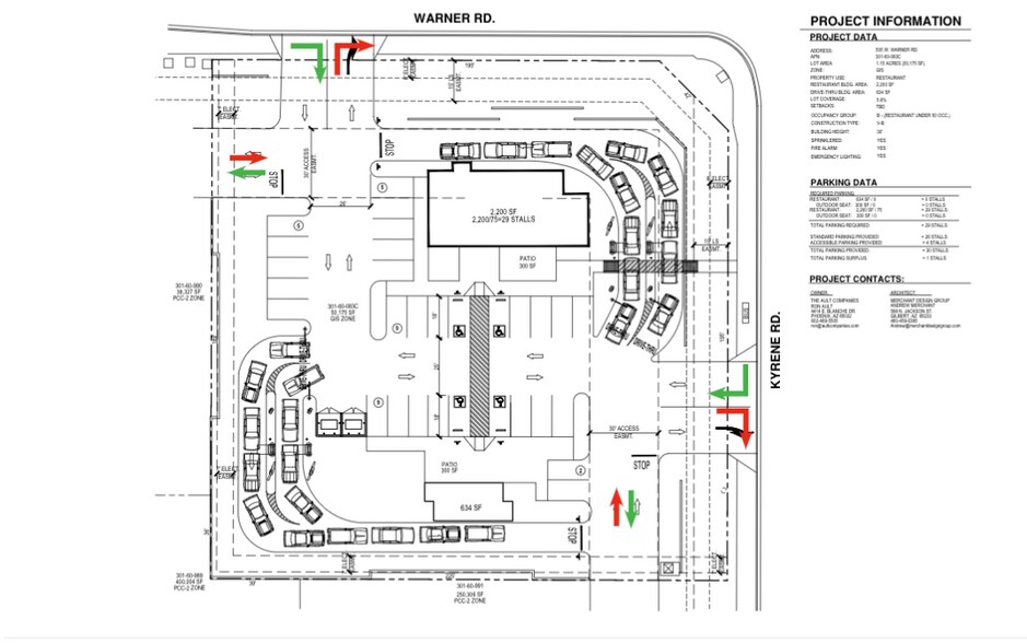 SWC WARNER ROAD & KYRENE ROAD, Tempe, AZ for lease - Site Plan - Image 2 of 2