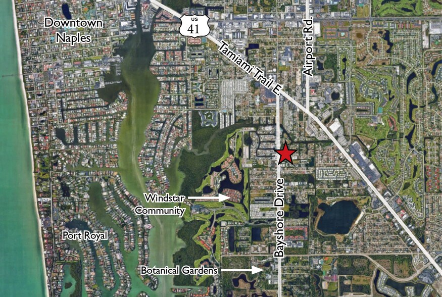 Map Of Downtown Naples Fl 3321 Bayshore Dr Naples Fl 34112 Loopnet