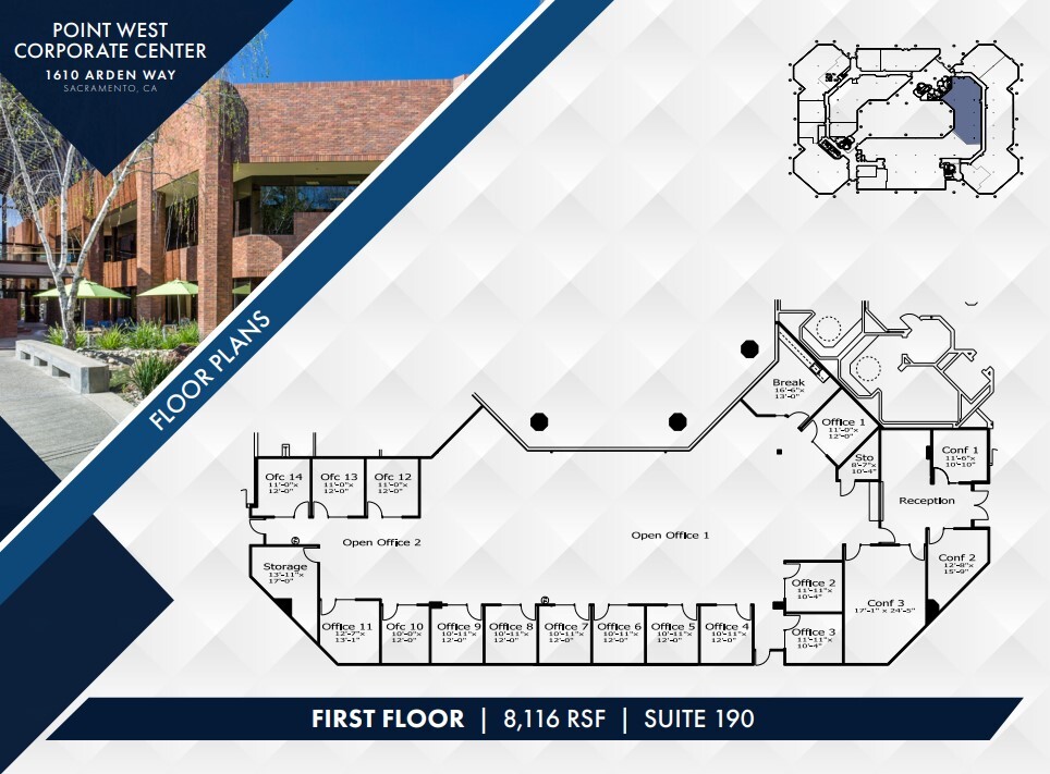 1610 Arden Way, Sacramento, CA for lease Floor Plan- Image 1 of 1