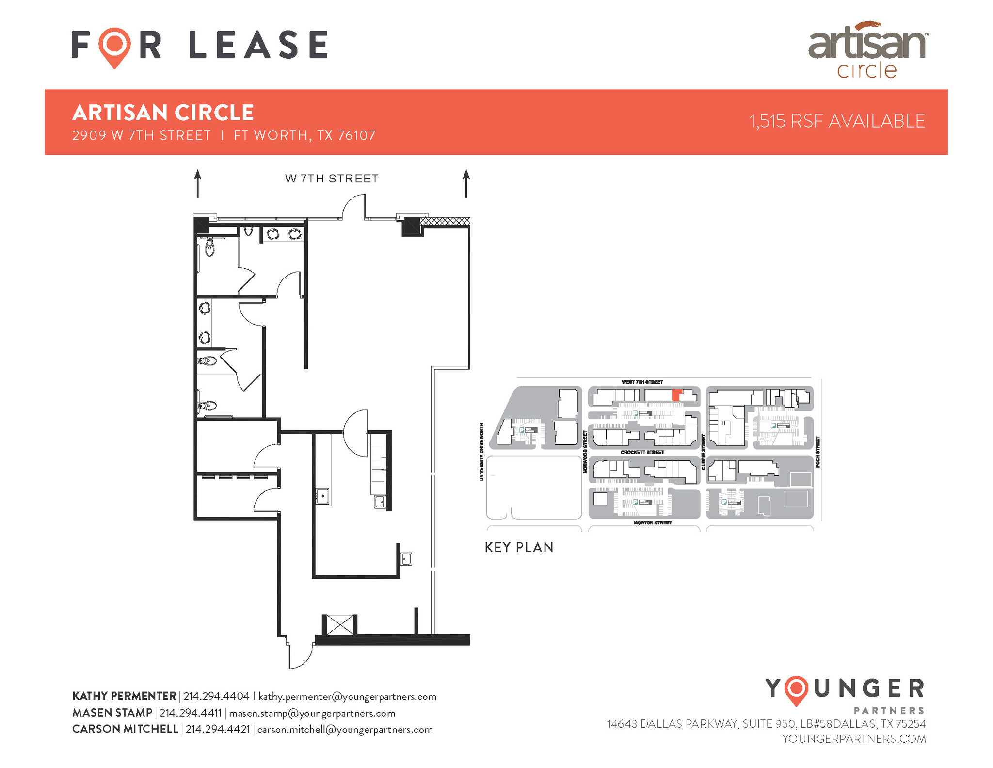 2973 W 7th St, Fort Worth, TX for lease Floor Plan- Image 1 of 6