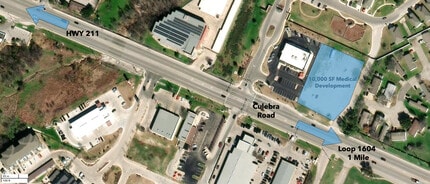 11647 Culebra Rd, San Antonio, TX - AERIAL  map view - Image1