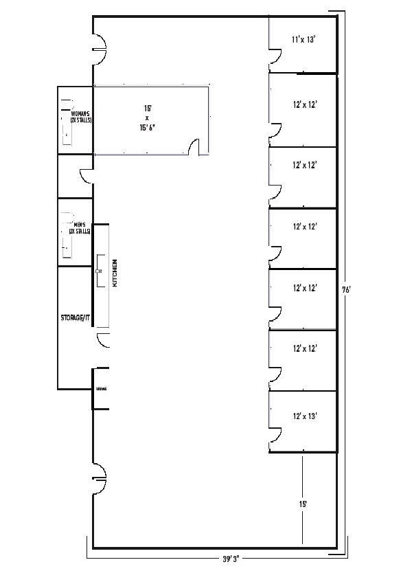 2036-2048 Armacost Ave, Los Angeles, CA for lease Floor Plan- Image 1 of 4