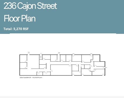 236 Cajon St, Redlands, CA for lease Floor Plan- Image 1 of 1