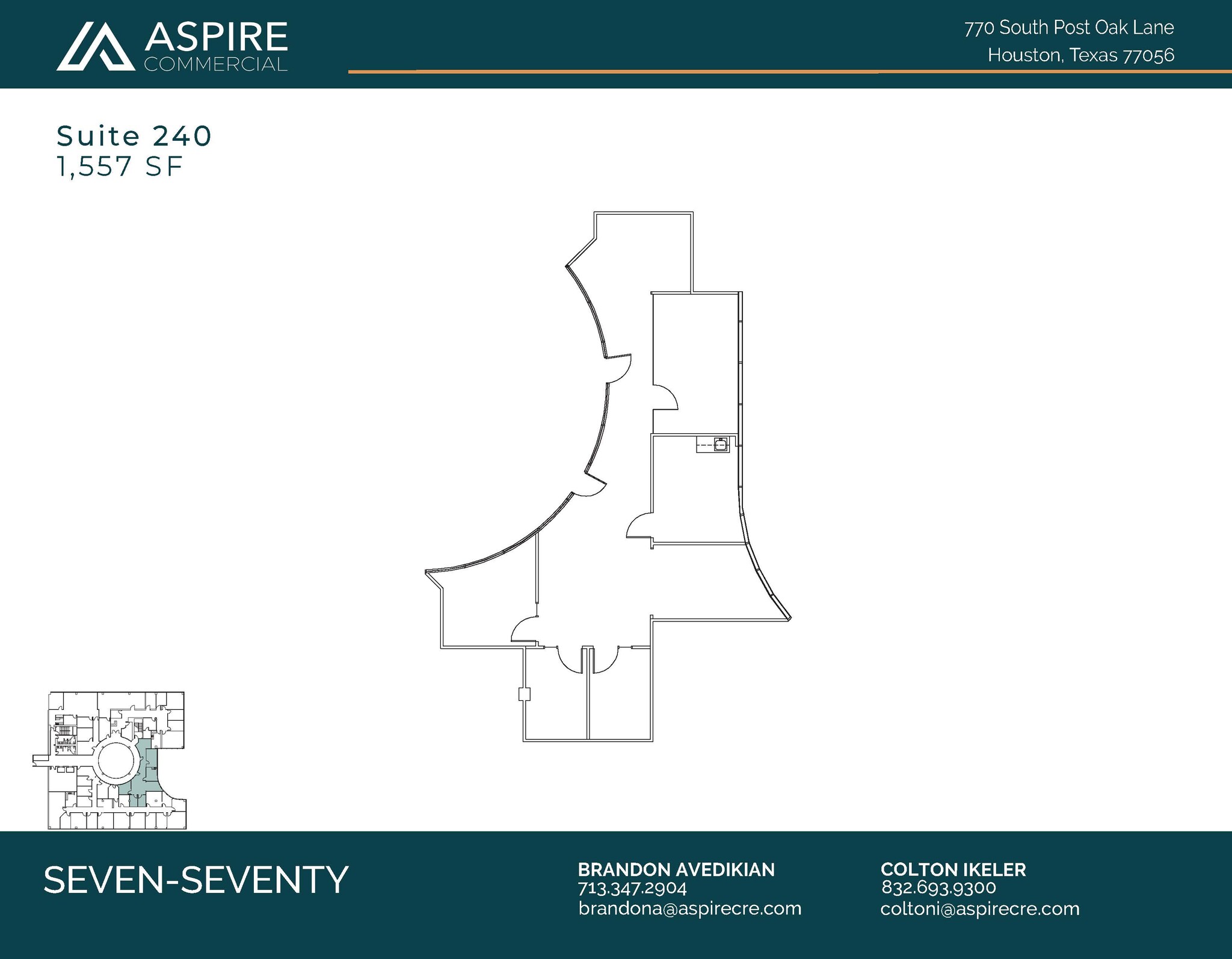 770 S Post Oak Ln, Houston, TX for lease Floor Plan- Image 1 of 2