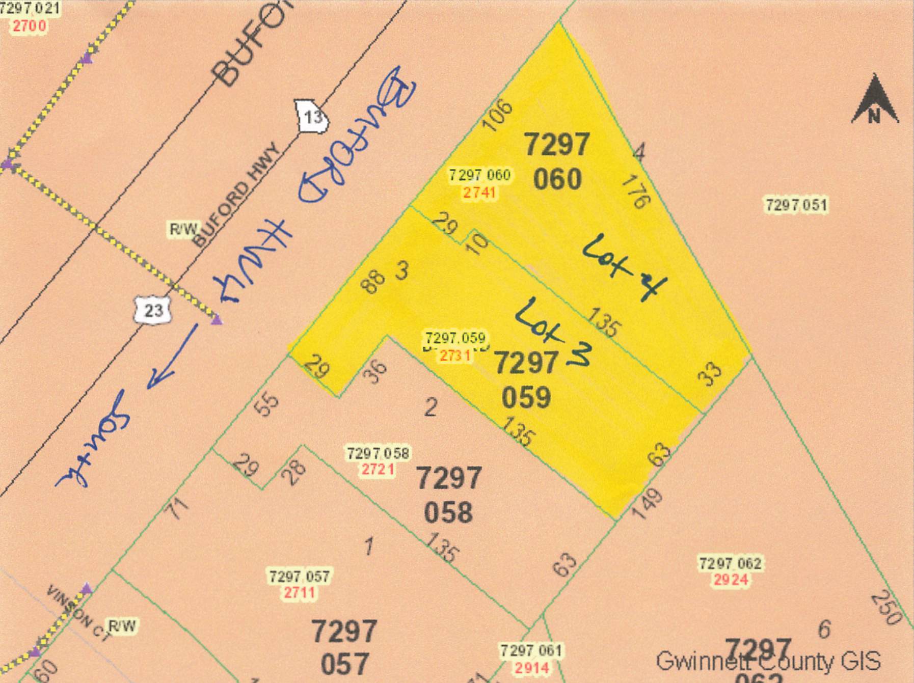 2741 Buford Hwy, Buford, GA for sale Plat Map- Image 1 of 7