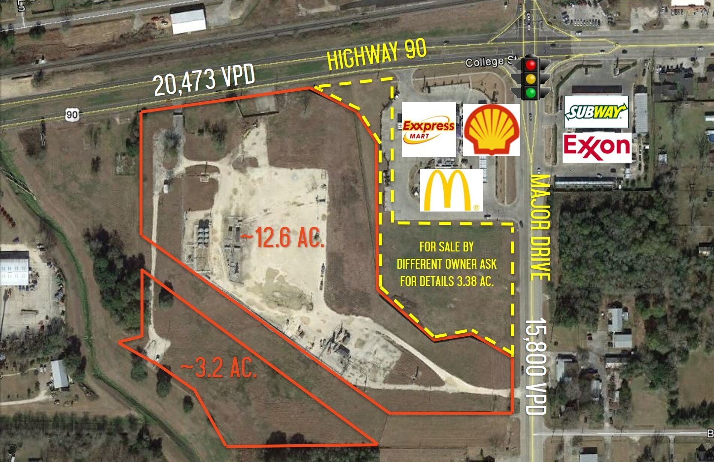 College St, Beaumont, TX for sale Aerial- Image 1 of 1