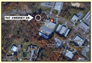 967 Sweeney Dr, Hagerstown, MD - aerial  map view